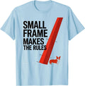 Men's Small Frame, Makes The Rules Funny Corgi Owner Dog Lover T-Shirt - Baby Blue