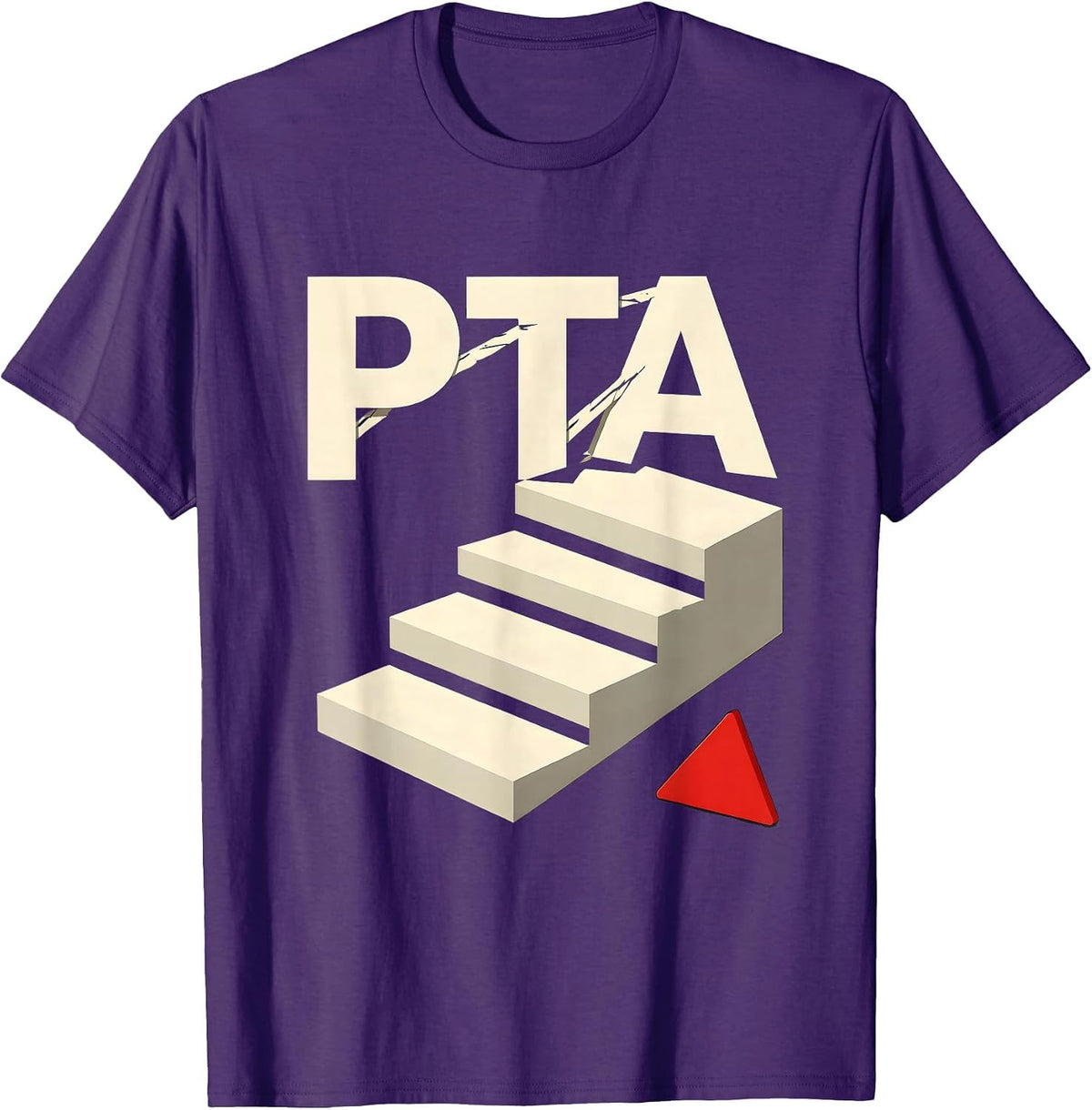 PTA Stencil Graphic Occupational Therapy Physical Therapy OT T-Shirt - Purple