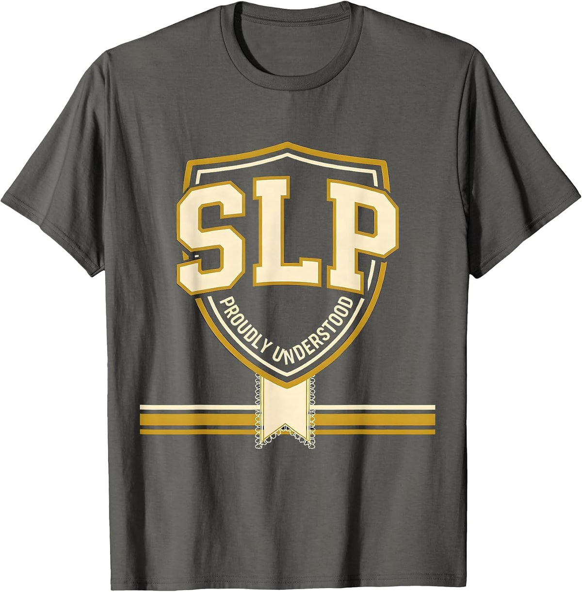 SLP Proudly Understood Bold Sporty Femme SLP Professional T-Shirt - Asphalt Grey