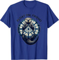 Float On Friend Sea Otter Graphic Design T-Shirt - Royal Blue