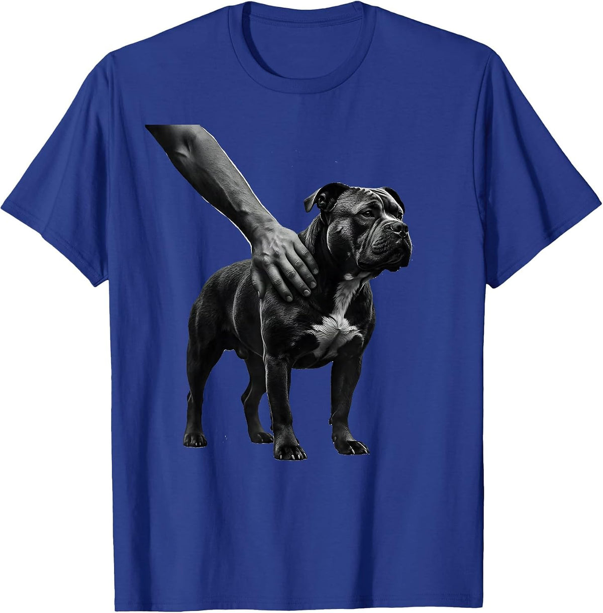 Pitbull Silhouette Pit Bull Mom Dog Lover Pride T-Shirt - Royal Blue