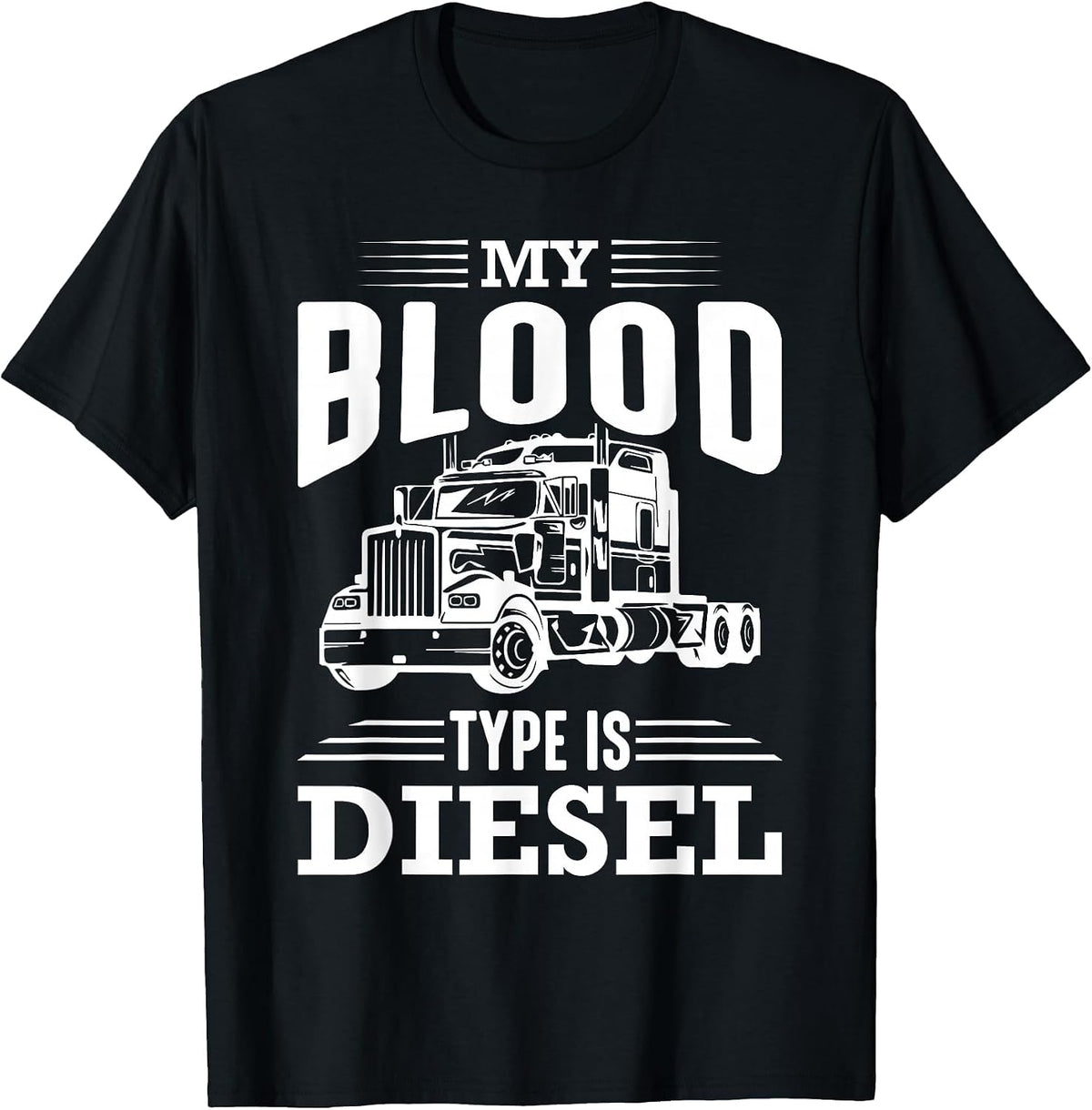 My Blood Group is Diesel Design T-Shirt - Black