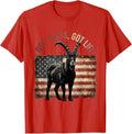 Men's Got Goats Got Life Funny Goat Lover Design T-Shirt - Red