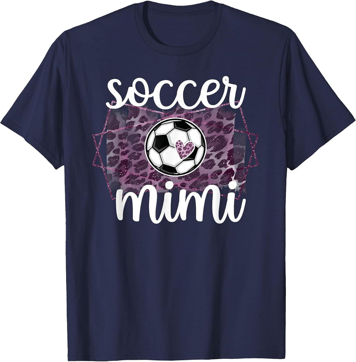 Soccer Mimi Proud Soccer Player Grandmother Mimi T-Shirt - Navy Blue