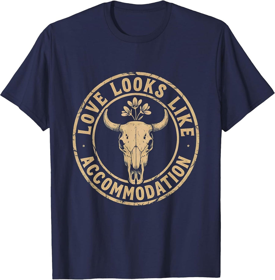 Love Looks Like Accommodation Sped Teacher T-Shirt - Navy Blue