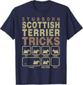 Pet Dog Lover Stubborn Tricks Scottish Terrier T-Shirt - Navy Blue