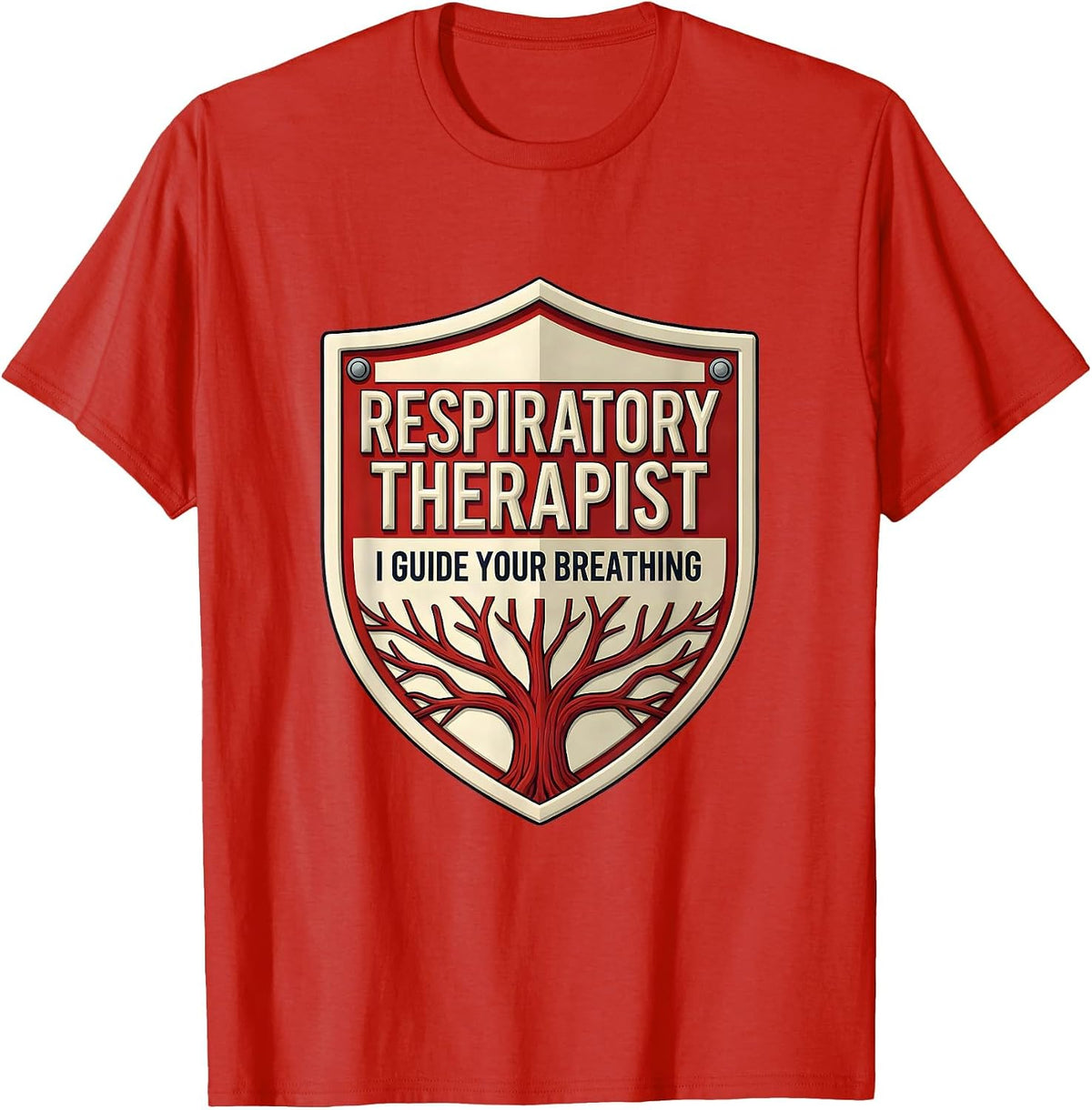Men's Respiratory Therapist I Guide Your Breathing Humor T-Shirt - Red