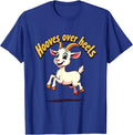 Hooves Over Heels Funny Goat Lover Design T-Shirt - Royal Blue