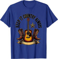 Keep It Country Always Classic Country Music Design T-Shirt - Royal Blue