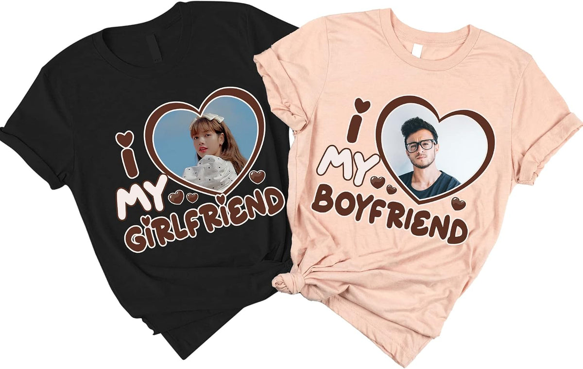 NAZENTI Custom Valentine Shirt Gifts for Boyfriend, Customized Bootleg Rap Tee - #Design 02