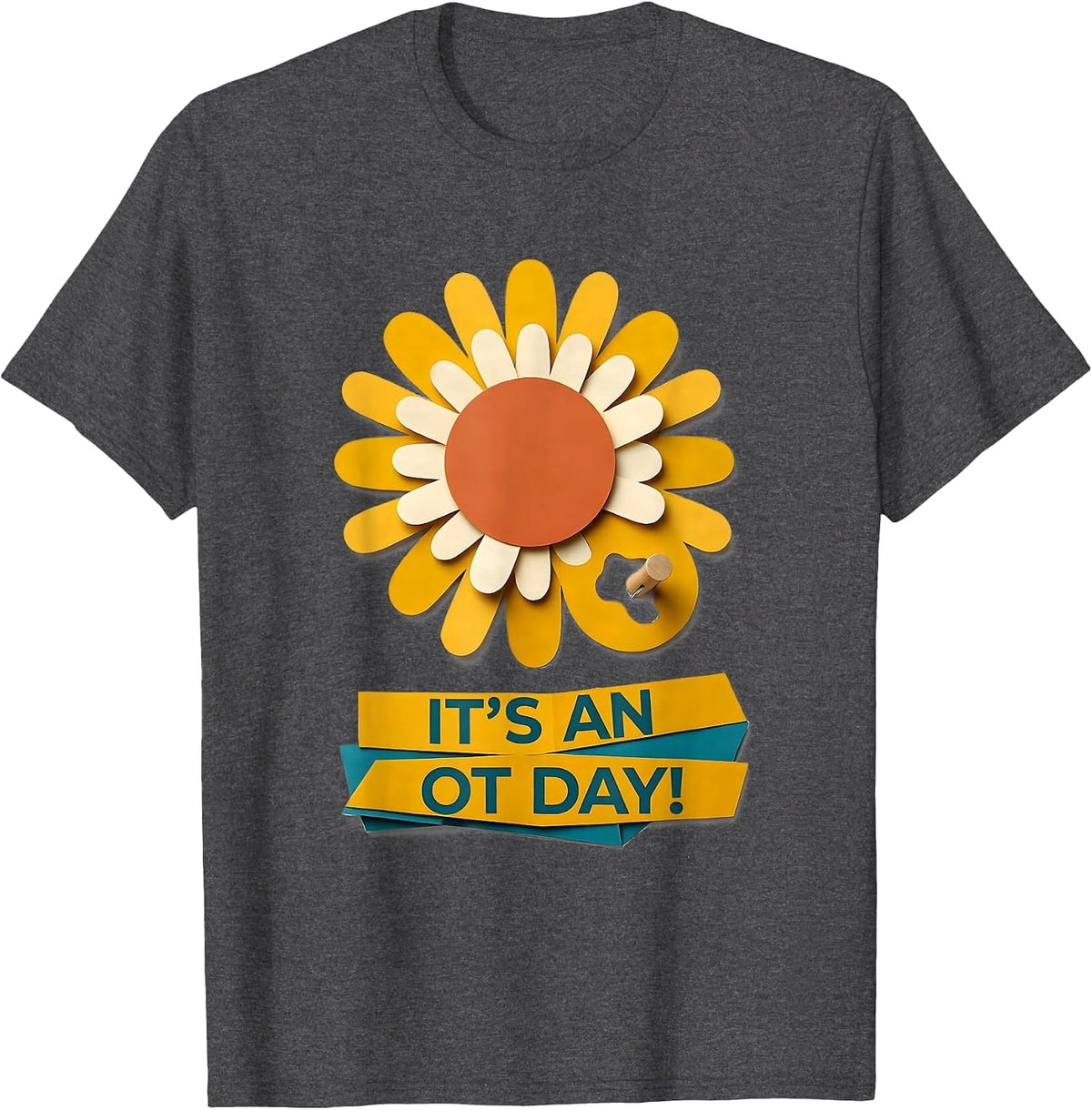 Men's It's An OT Day! Retro Occupational Therapy OT Month T-Shirt - Dark Heather Grey