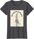 Women's Skeleton Rock Band Bone Crushing Guitar Riffs T-Shirt - Dark Heather Grey