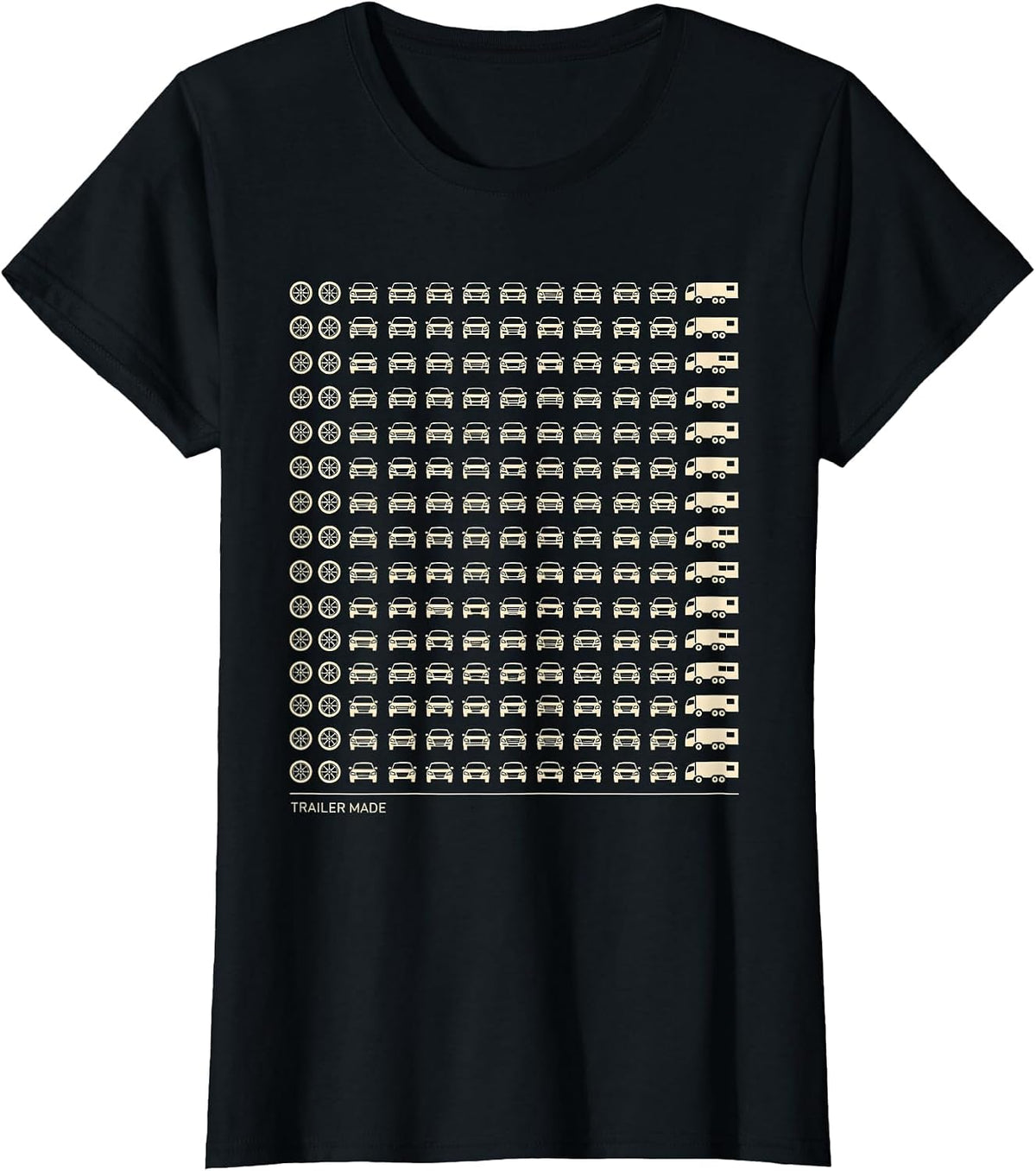Trailer Made Custom Semi Truck Driver Pickup Truck T-Shirt - Black