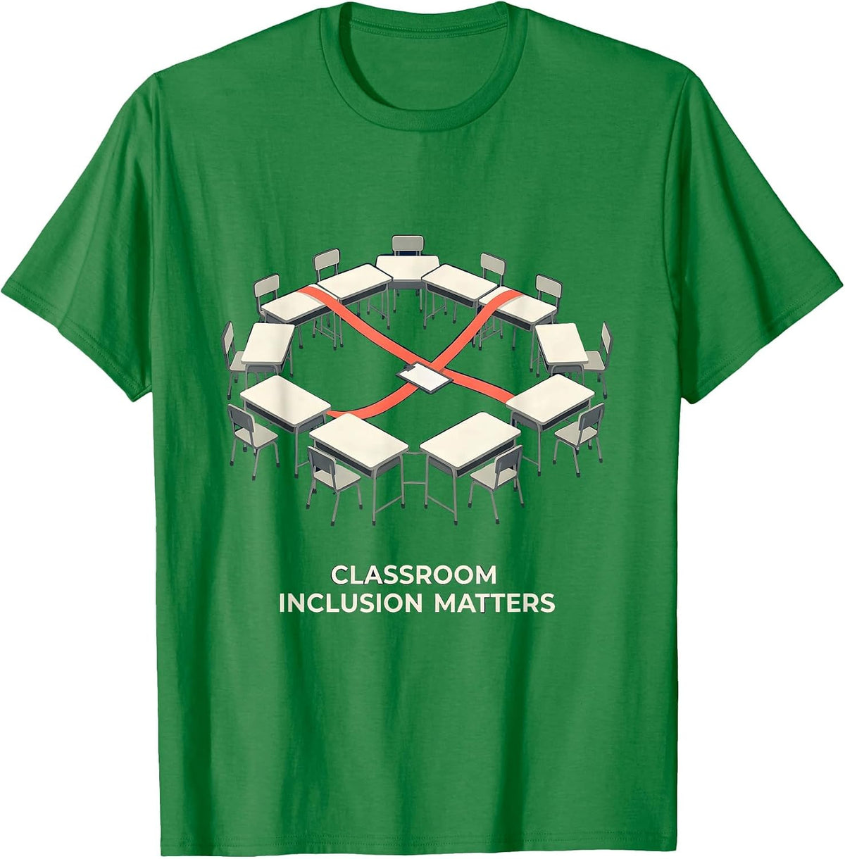 Men's Classroom Inclusion Matters Special Education Teacher Autism T-Shirt - Kelly Green