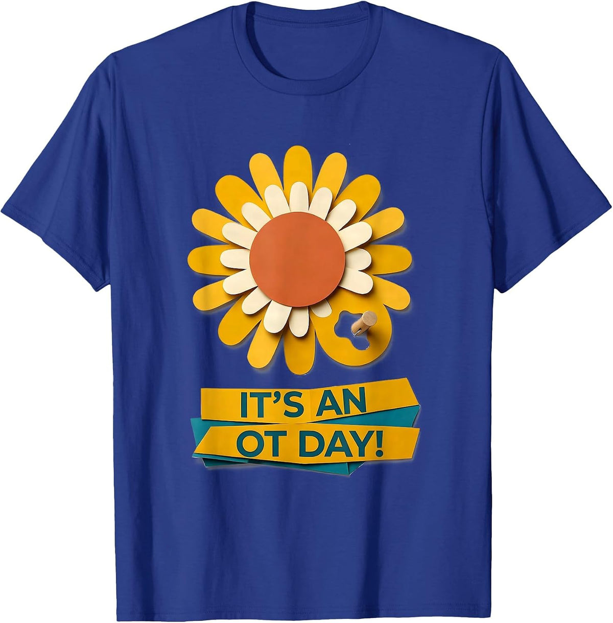 Men's It's An OT Day! Retro Occupational Therapy OT Month T-Shirt - Royal Blue