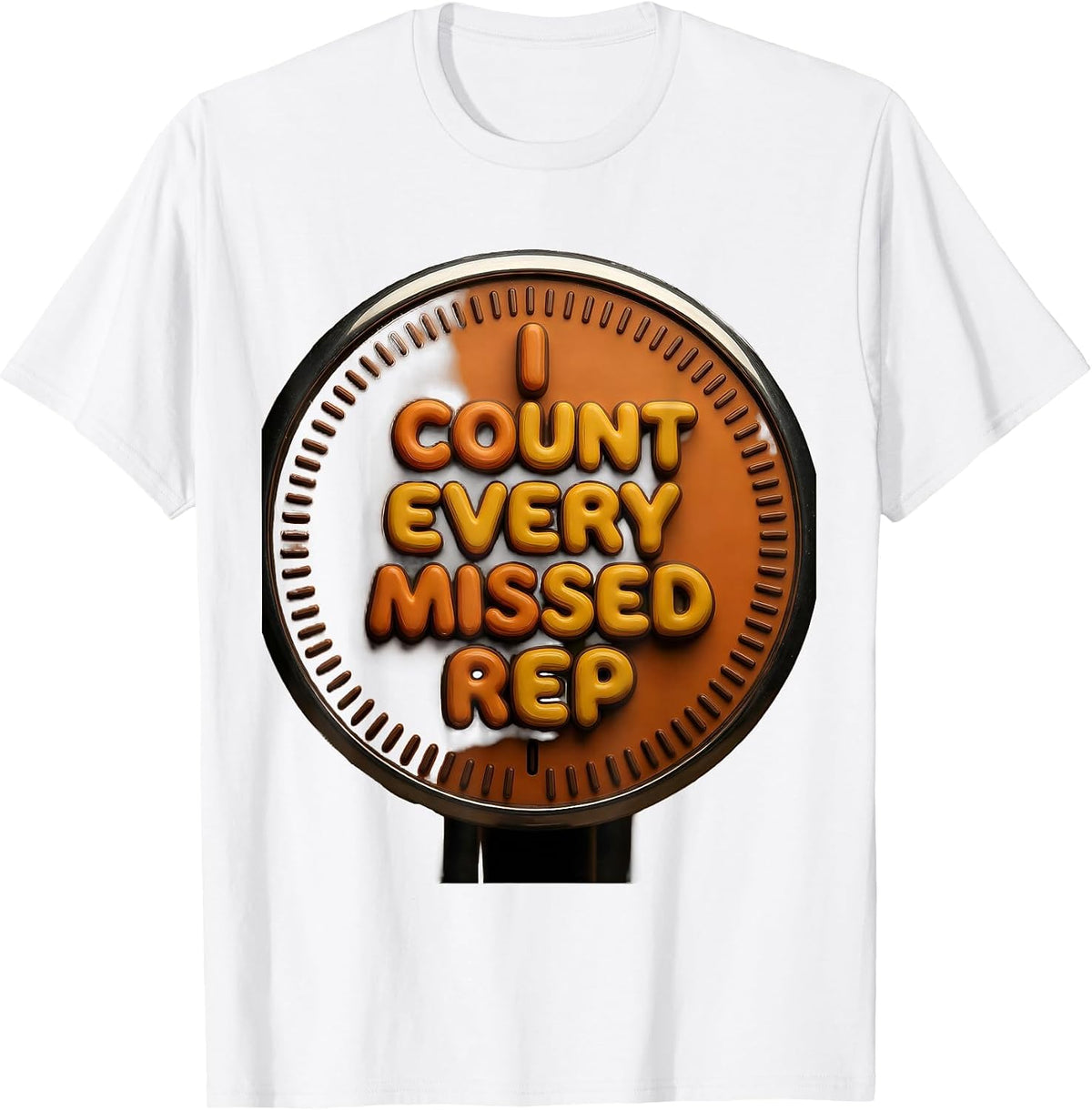 I Count Every Missed Rep Retro Physical Therapist OT Humor T-Shirt - White