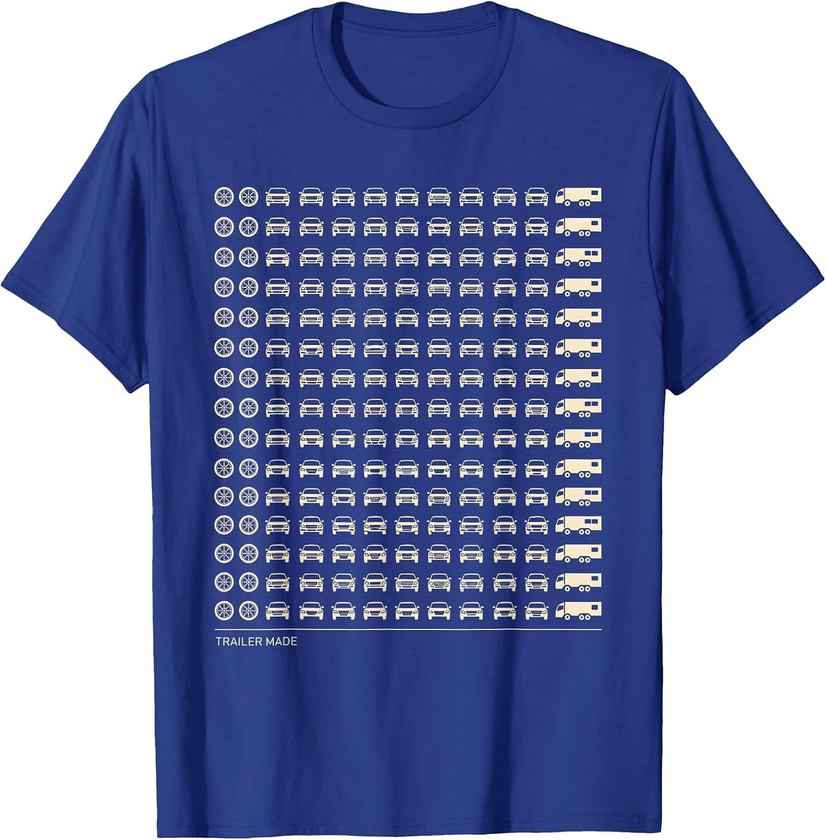 Trailer Made Custom Semi Truck Driver Pickup Truck T-Shirt - Royal Blue