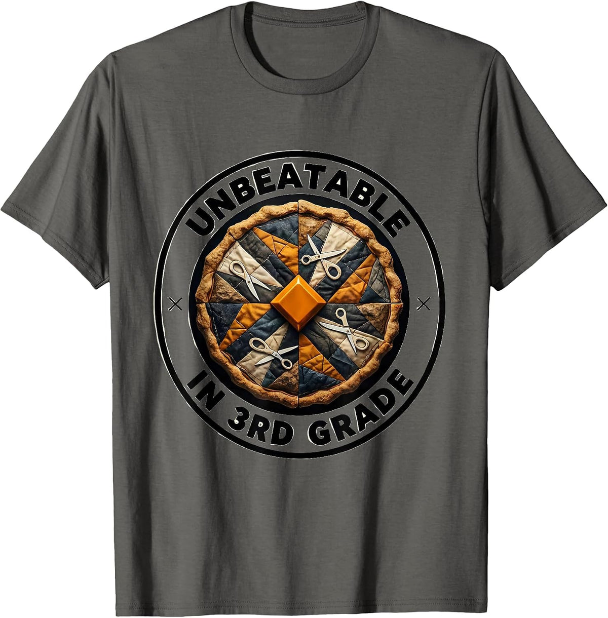 Unbeatable In 3rd Grade Funny Back To School Kids Teachers T-Shirt - Asphalt Grey