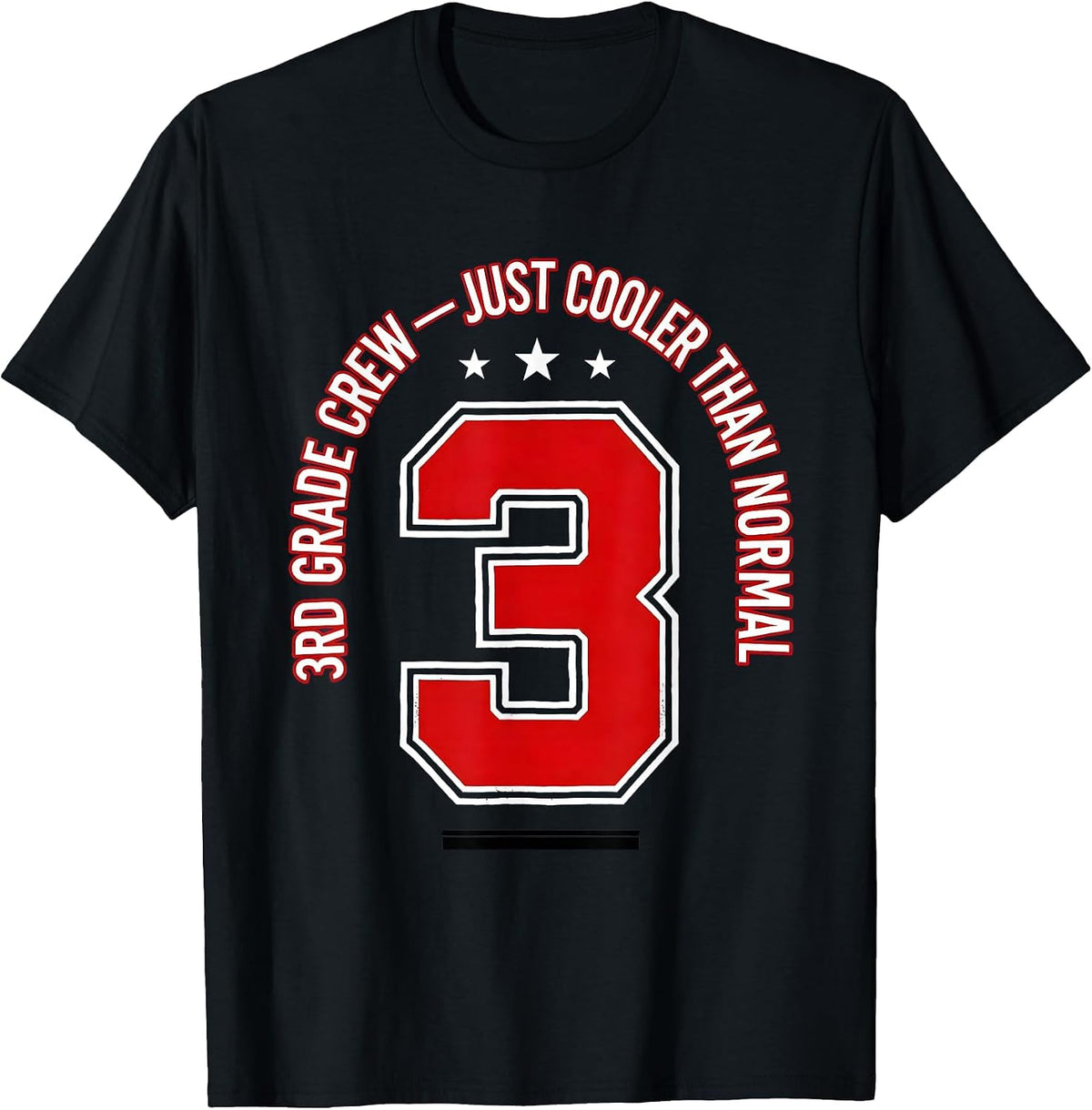 Men's 3rd Grade Crew Just Cooler Than Normal Teacher T-Shirt - Black