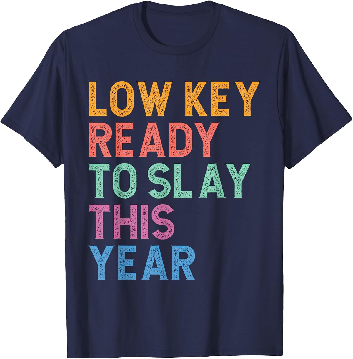 Gen Z Alpha Back to School Low Key Ready to Slay This Year T-Shirt - Navy Blue