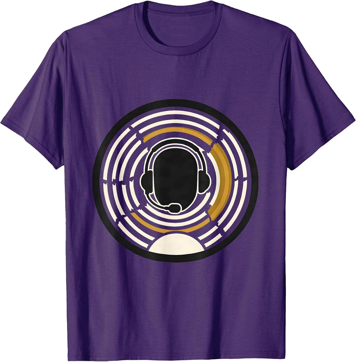 Sealed Gold Line 911 Dispatcher Tribute Badge T-Shirt - Purple