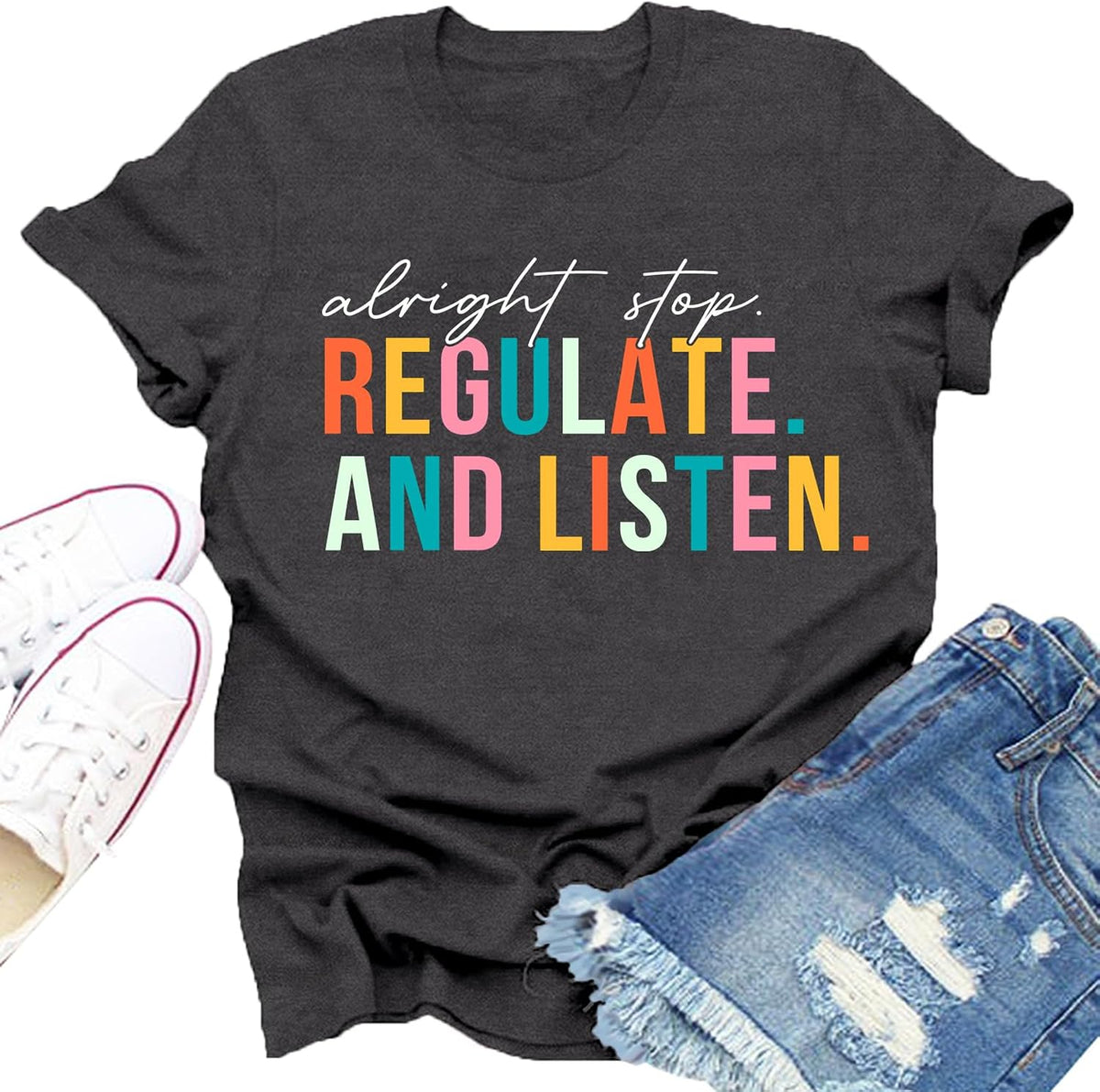 Womens School Psychologist Shirt Teacher Speech Therapist T-Shirt - Grey