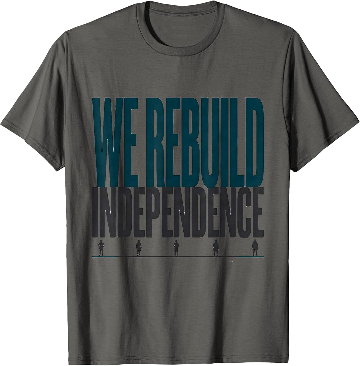 We Rebuild Independence Rehab Week Team Occupational T-Shirt - Asphalt Grey