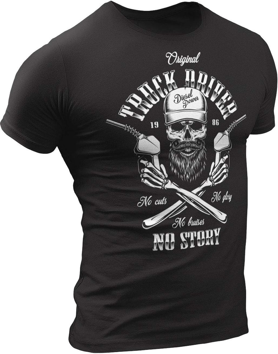 Truck Driver Shirt, Trucker, Diesel Mechanic Gift T-Shirt, Funny Black Tshirt Mens 7 - 4. Original Truck Driver Black T-shirt