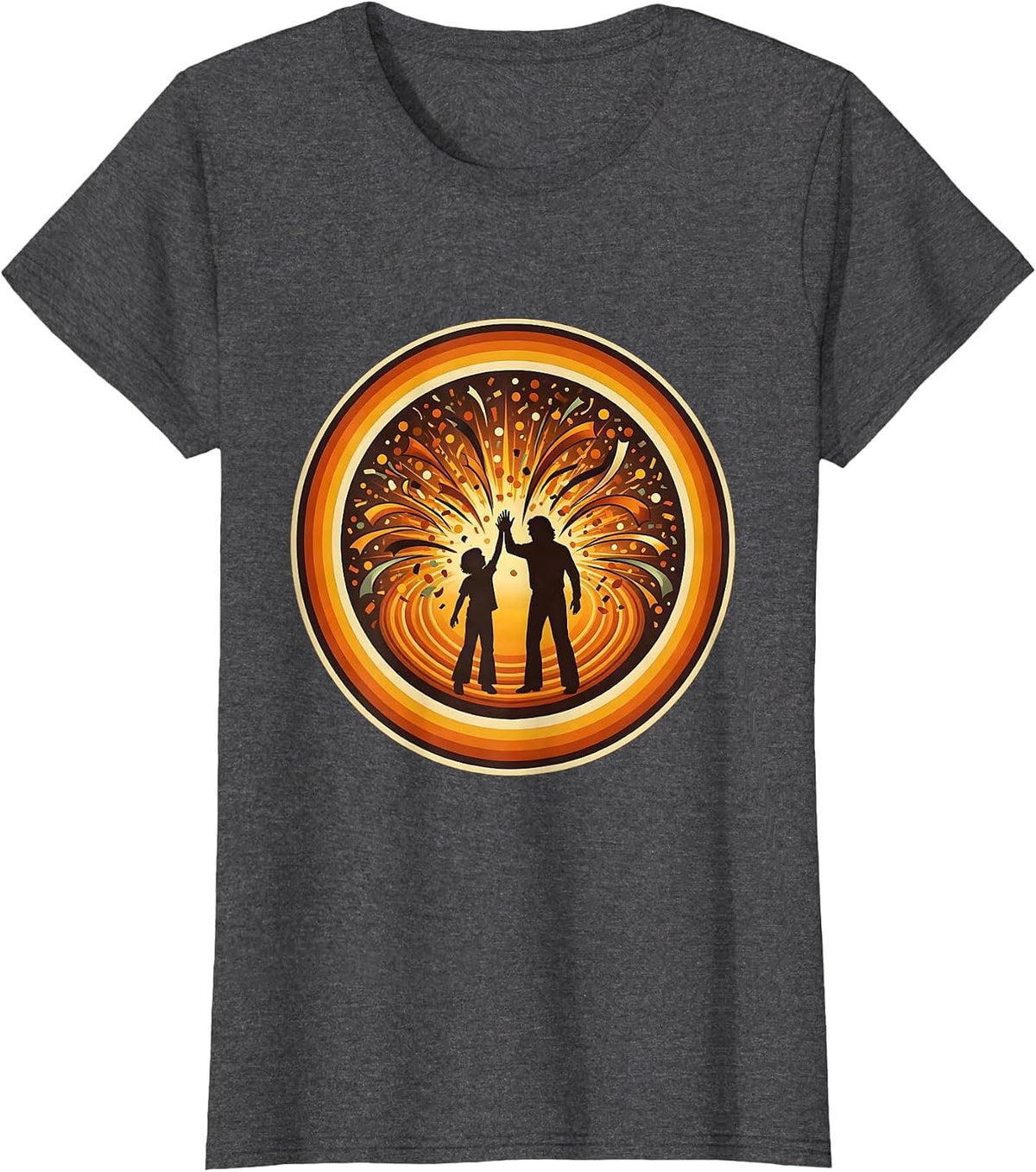 Women's Special Education Teacher High Five Celebration T-Shirt - Dark Heather Grey