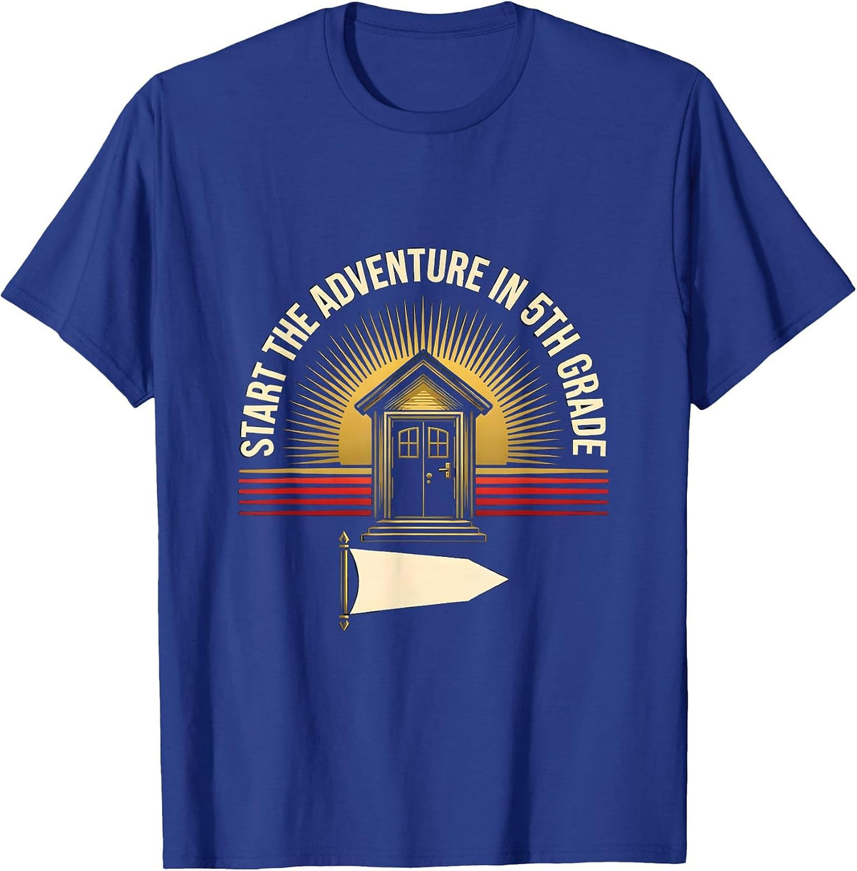Start The Adventure In 5th Grade Whimsical Back To School T-Shirt - Royal Blue