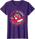 Women's Fierce in Fringe Pink Cowgirl Design T-Shirt - Purple