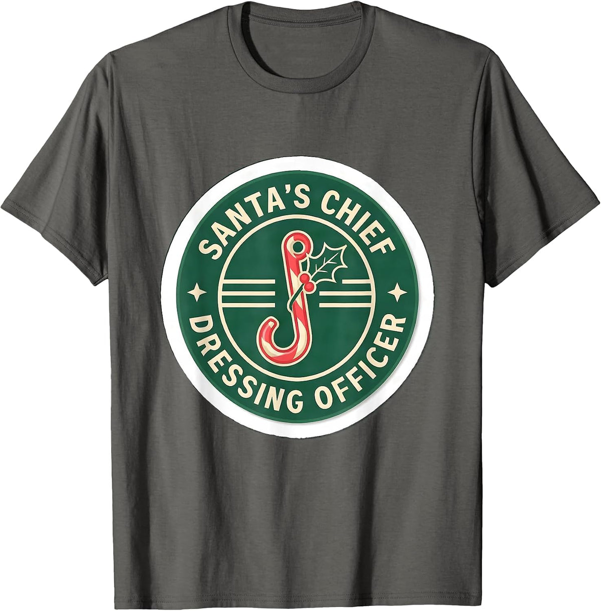 Santa's Chief Dressing Officer Occupational Therapy T-Shirt - Asphalt Grey