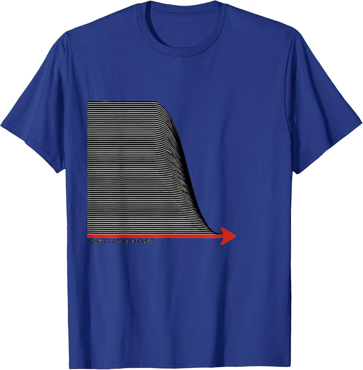 Men's I Expect A Mild Decline Funny Sarcastic Deadpan Humor T-Shirt - Royal Blue
