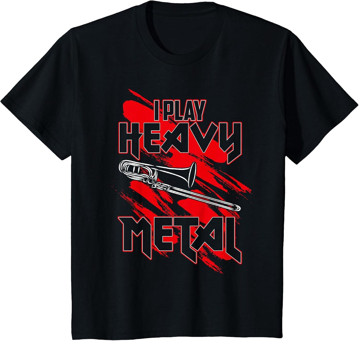 I Play Heavy Metal - Trombone Player T-Shirt - Black