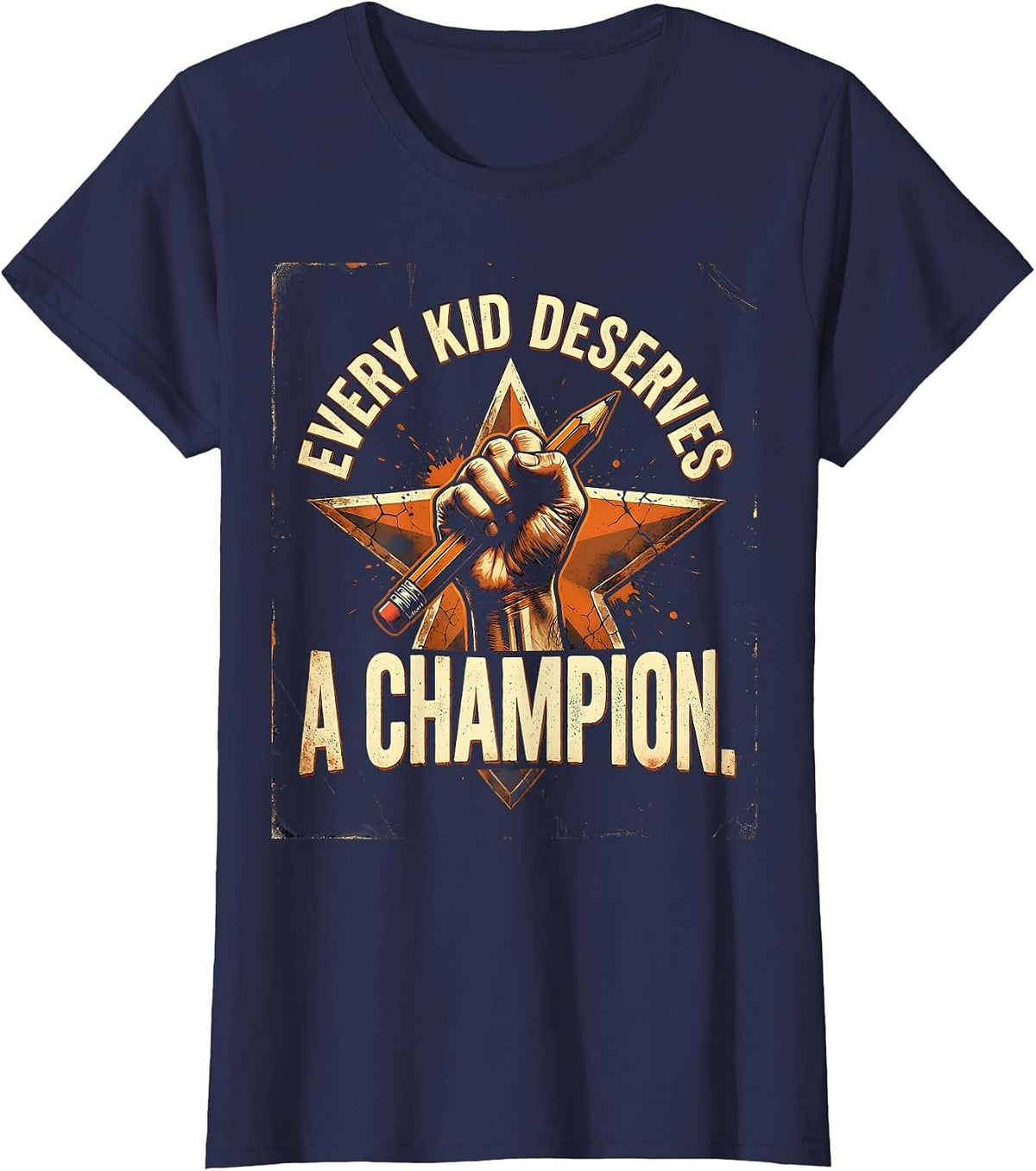 Women's Every Kid Deserves a Champion Sped Teacher T-Shirt - Navy Blue