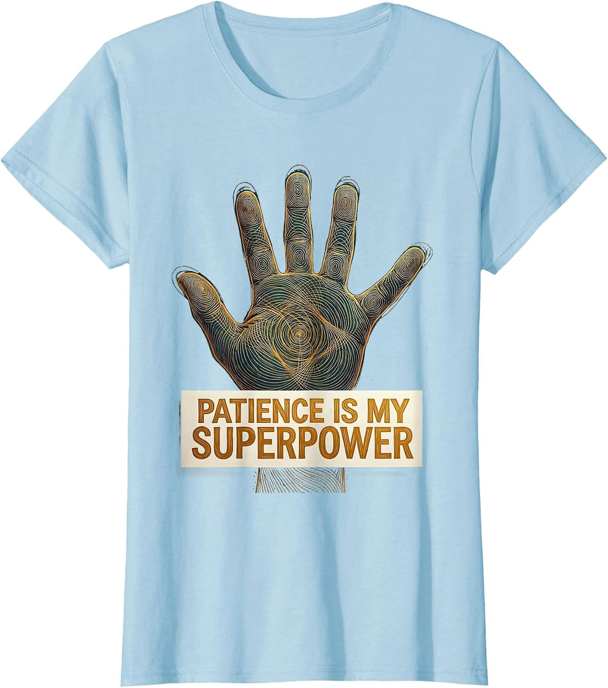 Women's Patience Is My Superpower Special Education T-Shirt - Baby Blue