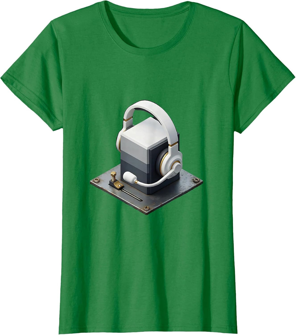 Control Module Isometric 911 Dispatcher Tribute Humor T-Shirt - Kelly Green
