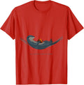Men's Full-Time Napper Part-Time Floater Funny Otter Lover Gift T-Shirt - Red