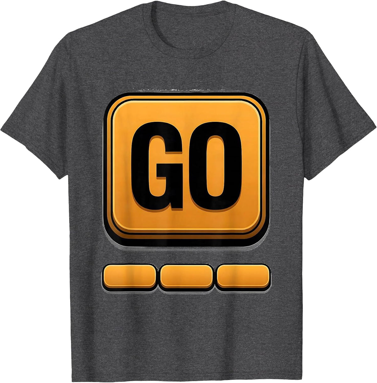 Men's Go AAC Speech Therapy Communication Advocacy SLP SPED T-Shirt - Dark Heather Grey