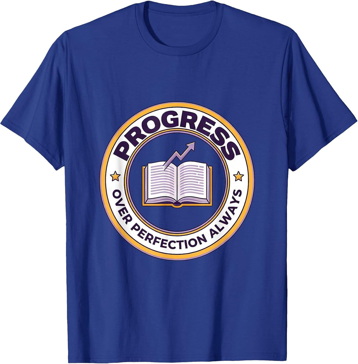 Progress Over Perfection Special Education Teacher T-Shirt - Royal Blue