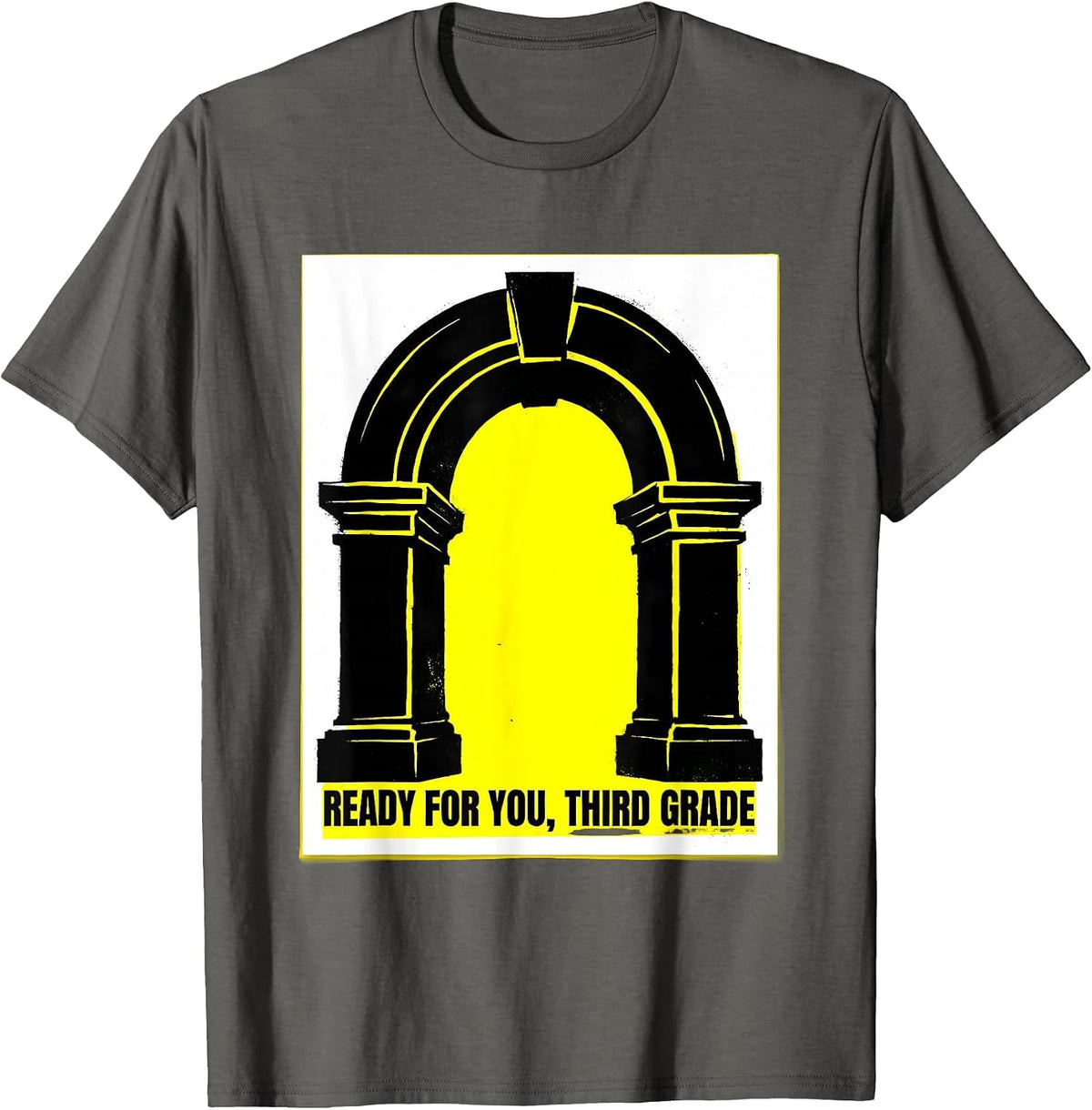 Men's Ready For You Third Grade Back to School Teacher Student T-Shirt - Asphalt Grey