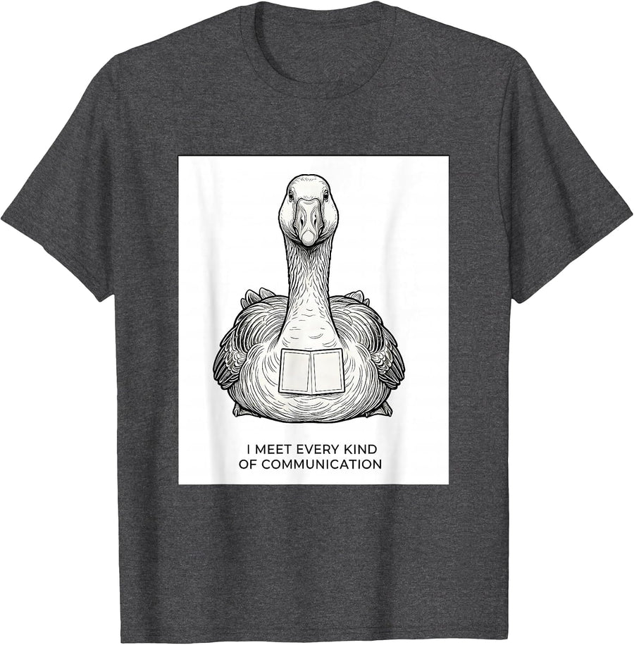 Men's I Meet Every Kind Of Communication Funny SPED Teacher T-Shirt - Dark Heather Grey
