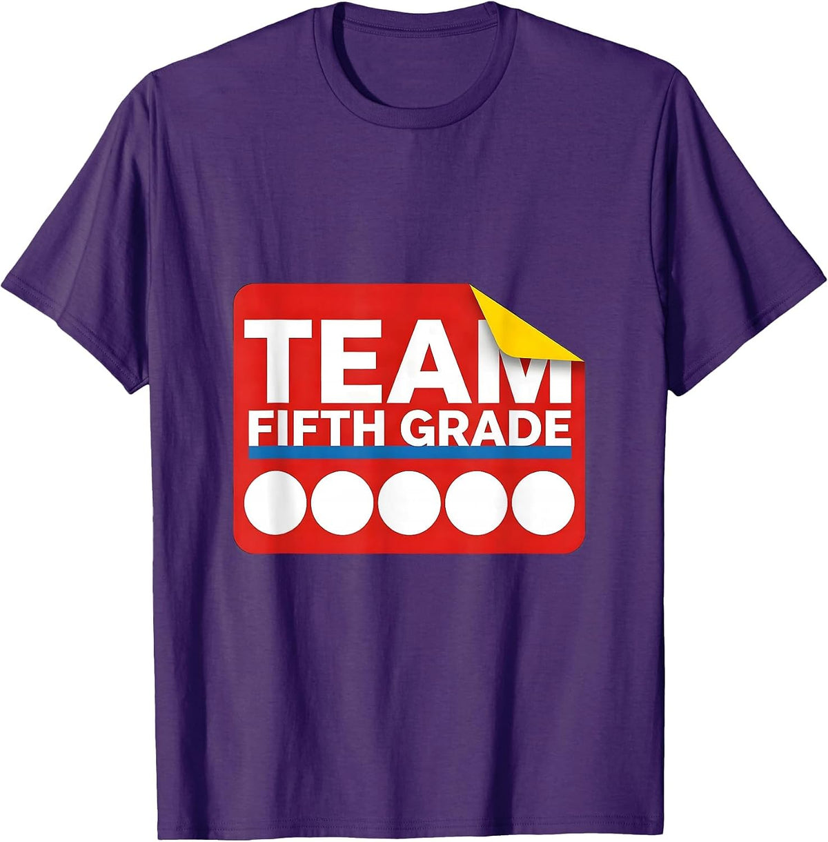 Team Fifth Grade Bauhaus Modernist Back To School Student T-Shirt - Purple