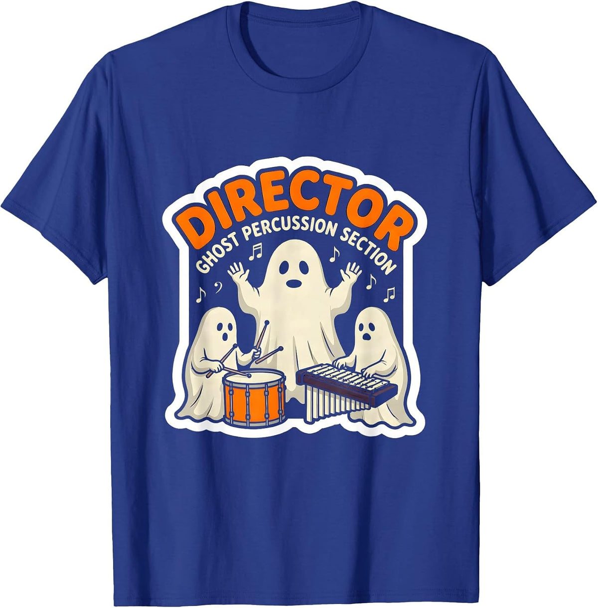 Director, Ghost Percussion Section Funny Music Teacher T-Shirt - Royal Blue