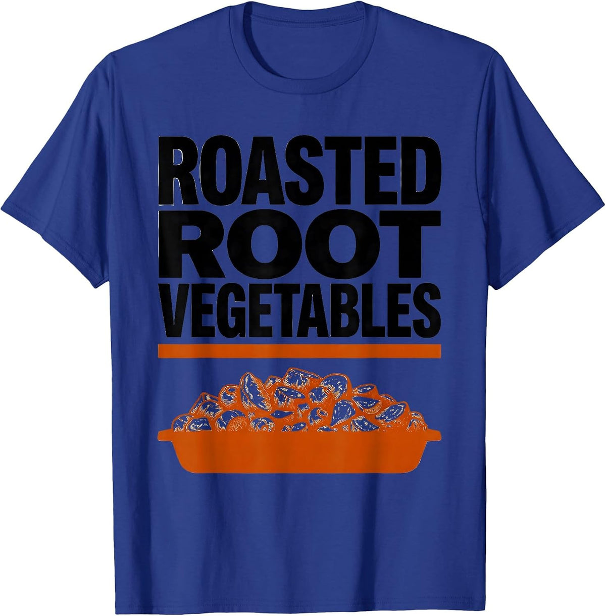 Men's Roasted Root Vegetables Bootleg 90's Rap Rock Vintage Funny T-Shirt - Royal Blue