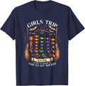 Retro Girls Trip Salem Time to Get Salem 1692 Halloween T-Shirt - Navy Blue