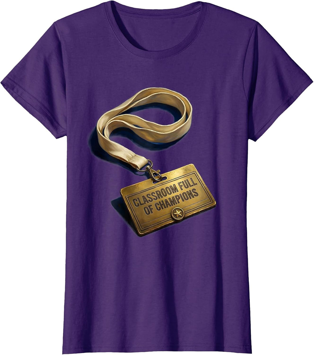 Classroom Full of Champions Third Grade Teacher T-Shirt - Purple