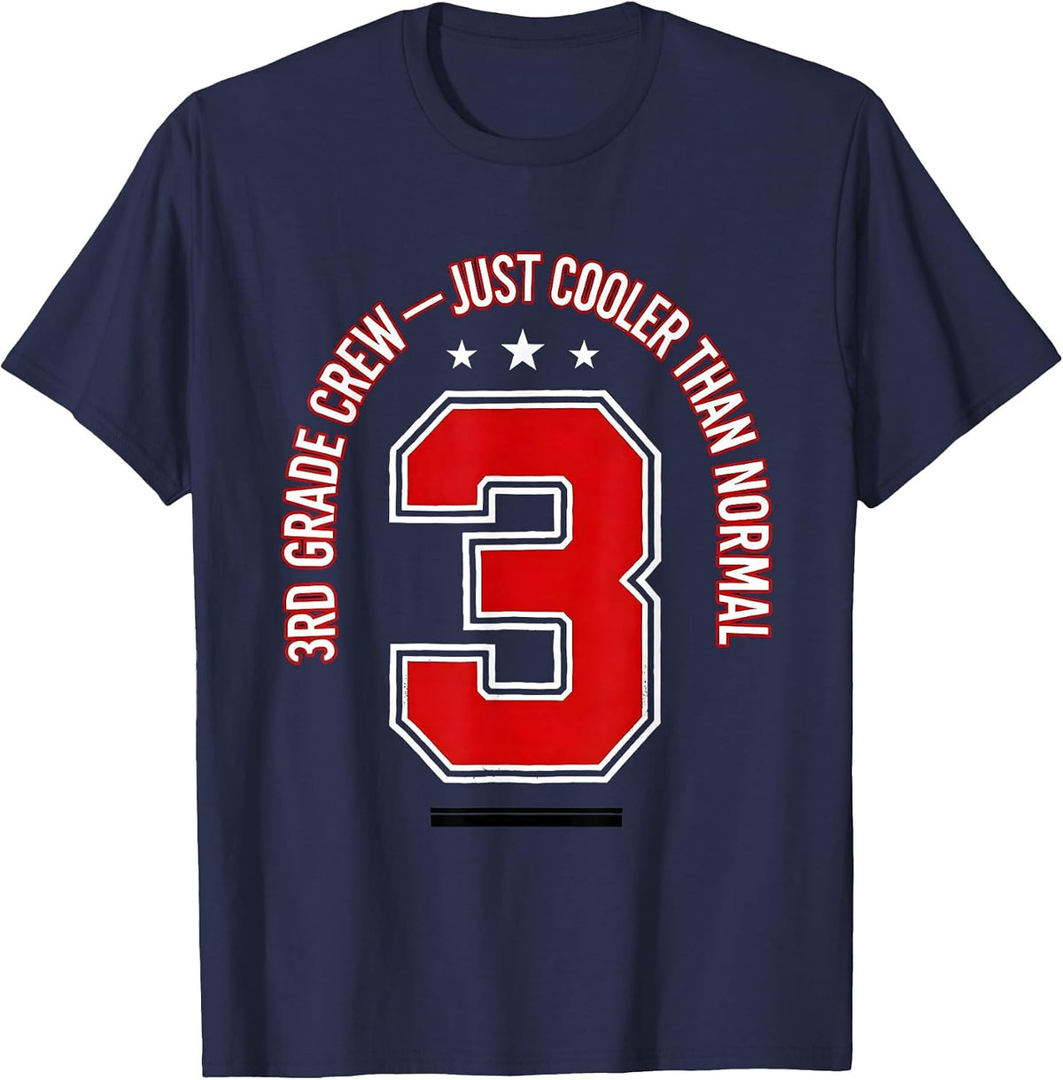Men's 3rd Grade Crew Just Cooler Than Normal Teacher T-Shirt - Navy Blue