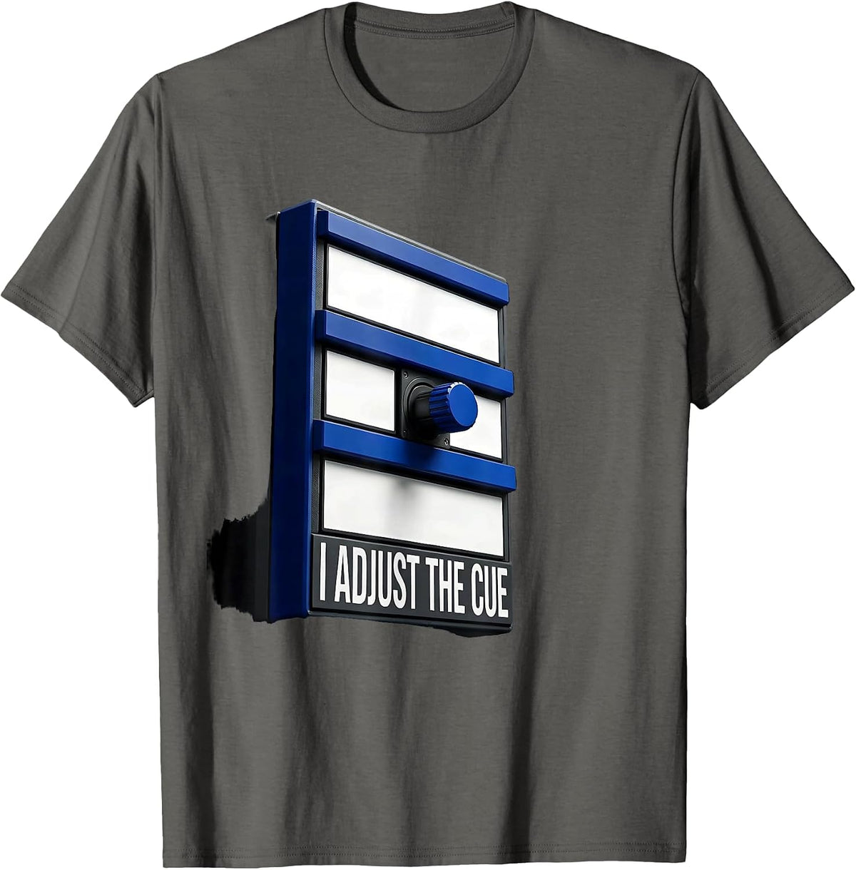 Men's I Adjust The Cue Swiss International Special Education T-Shirt - Asphalt Grey