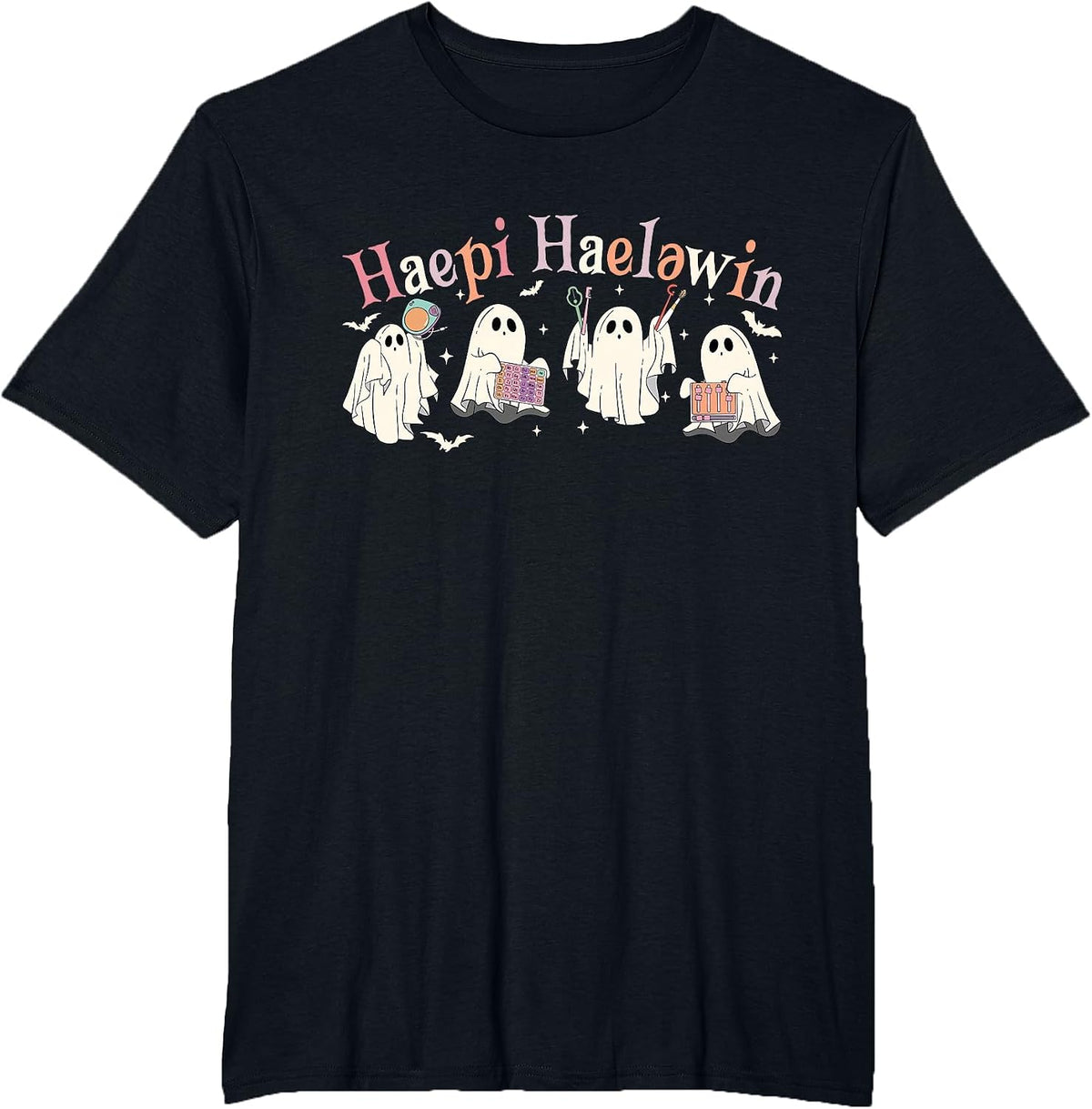 Happy Halloween Speech Language Pathology SLP Speech Therapy T-Shirt - Black